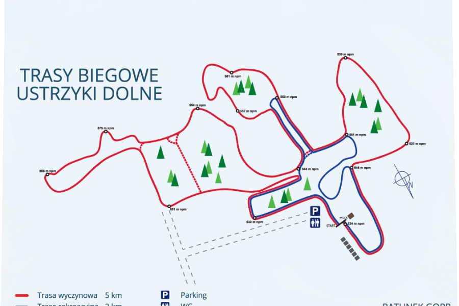 Ski pistes in Żuków