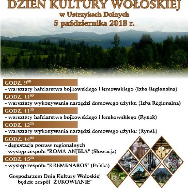 Dzień Kultury Wołoskiej w Ustrzykach Dolnych - 5.10.2018 r. 