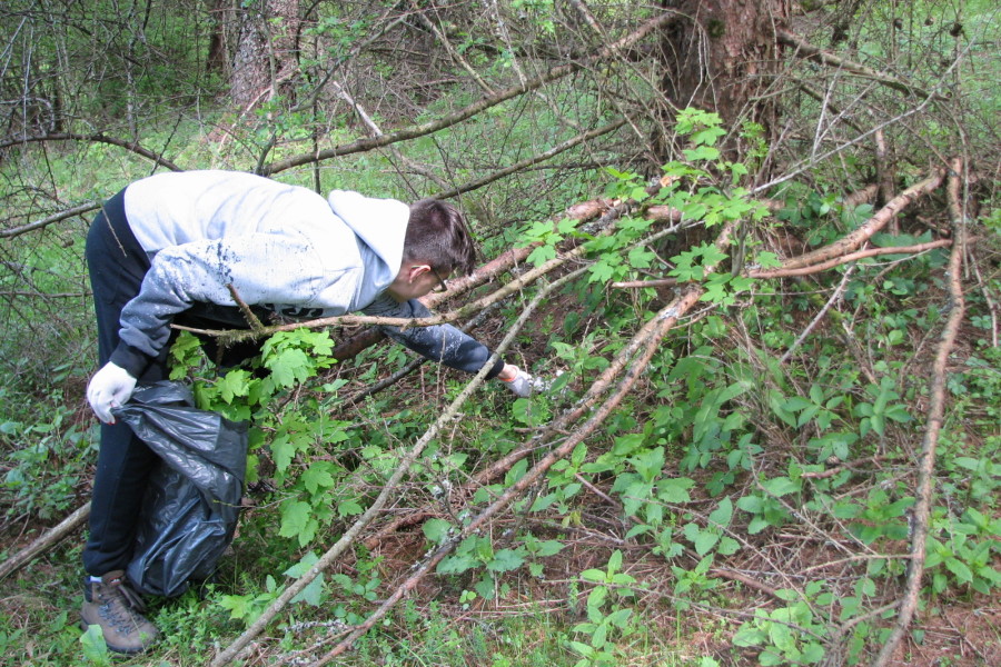 Sprzątanie szlaków spacerowych