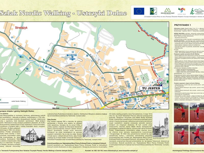 Szlak Nordic Walking - Ustrzyki Dolne