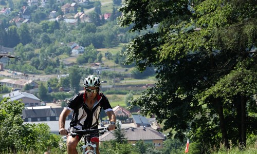 Trasa rowerowa na Kamiennej Laworcie